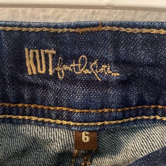Kut from the Kloth Cameron cuff bottom jeans size 6 - Picture 2 of 6
